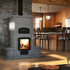 Valcourt FM1200 Mass Wood Fireplace with Oven - Discontinued