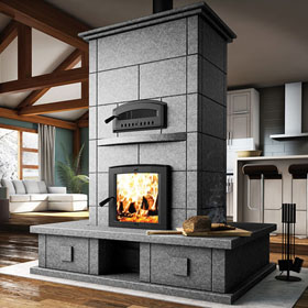 Valcourt FM1500 Mass Wood Fireplace with Oven - Discontinued