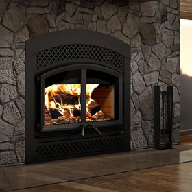 Valcourt Waterloo Arched Zero Clearance Wood Fireplace