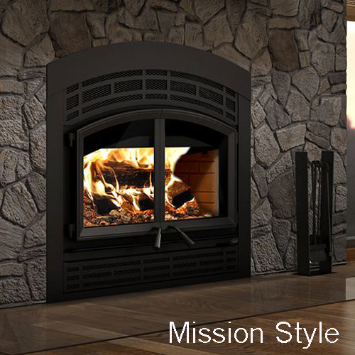 Valcourt Waterloo Arched Zero Clearance Wood Fireplace with Classic Moulded Bricks