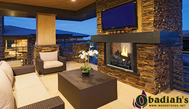 Astria Venetian / Superior VRE6000 Vent Free Outdoor Gas Fireplace 