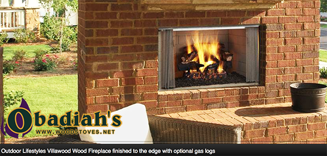 Majestic / Quadrafire Villawood Outdoor Zero Clearance Wood Fireplace