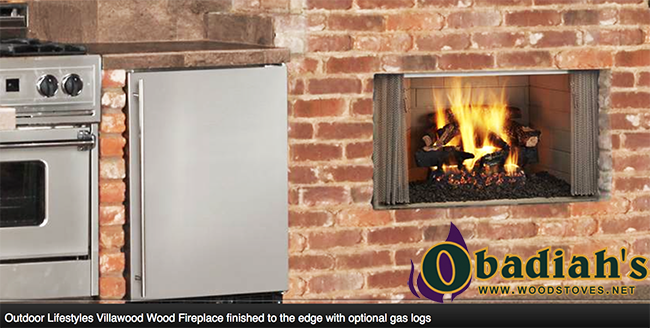 Majestic / Quadrafire Villawood Outdoor Zero Clearance Wood Fireplace