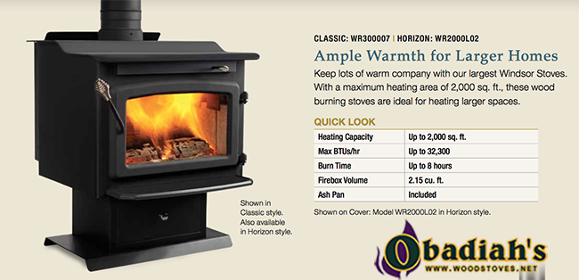 Majestic Windsor Non Catalytic EPA Wood Stove