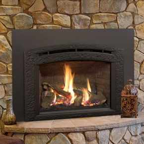 Hearthstone 8860 Larkin Gas Insert In Black Matte With Black Matte