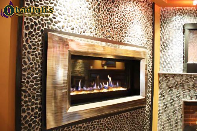 Majestic Echelon Linear See-Thru Direct Vent Contemporary Gas Fireplace