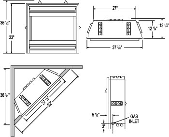 GSS36N Napoleon Outdoor Fireplace