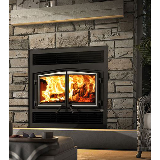 \nOsburn-Stratford-Fireplace-Brushed-Nickel