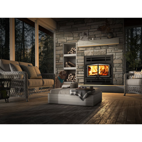 \nOsburn-Stratford-Fireplace-Prarie-Faceplate-Brushed-Nickel-Doors