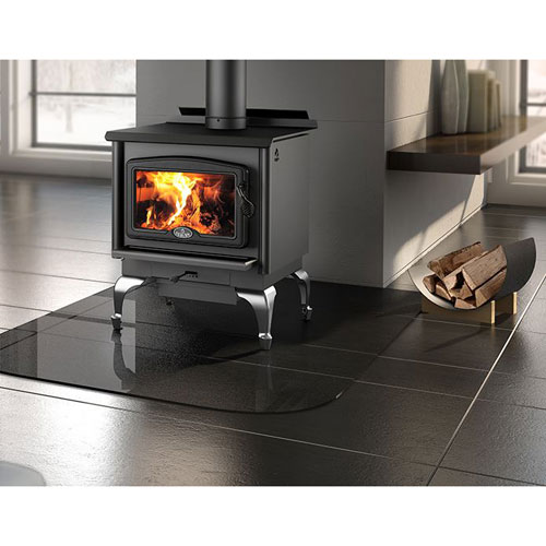 Osburn-1600-Brushed-Nickel-Legs-Black-Door