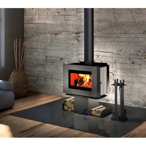 Osburn-Soho-Woodstove-Grey-Two-Sides
